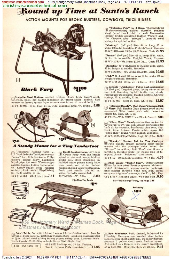 1959 Montgomery Ward Christmas Book, Page 414