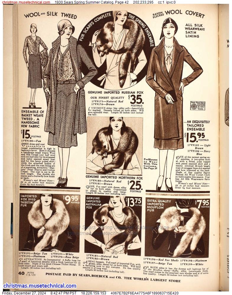 1930 Sears Spring Summer Catalog, Page 42