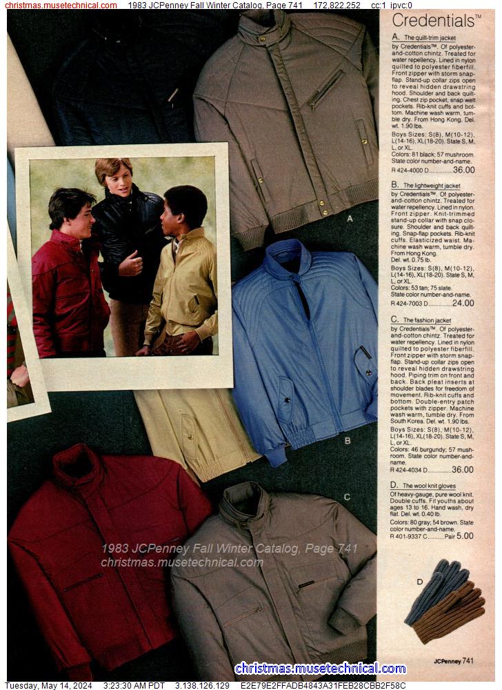 1983 JCPenney Fall Winter Catalog, Page 741