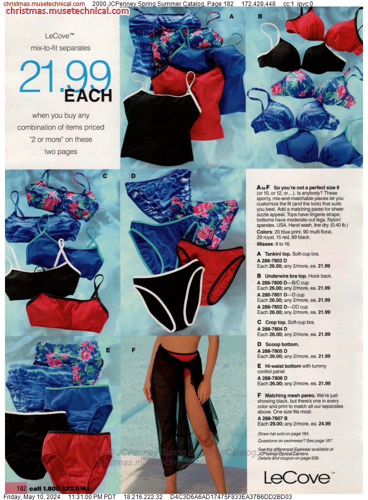 2000 JCPenney Spring Summer Catalog, Page 182