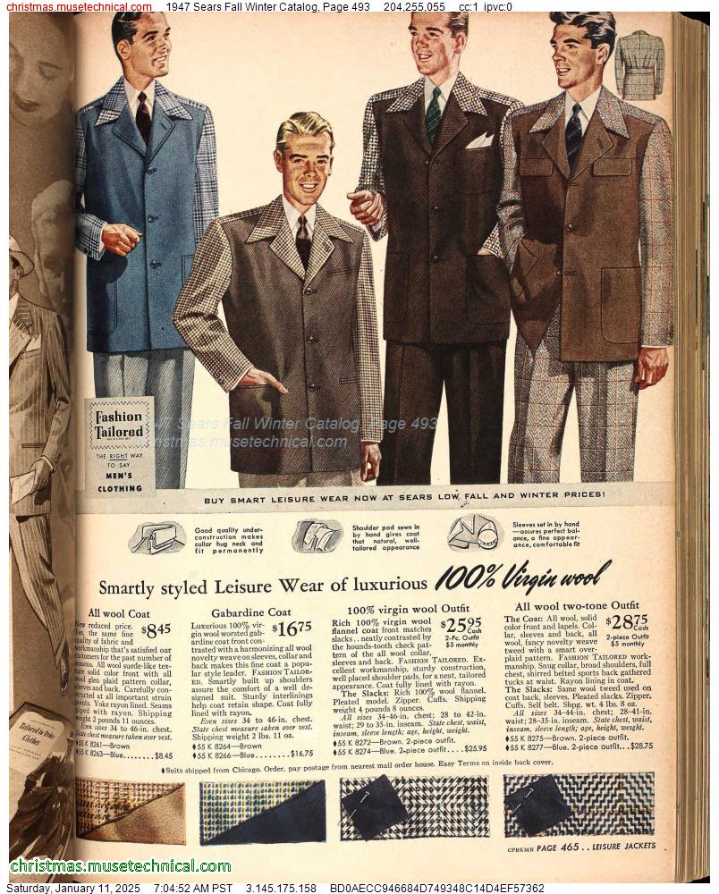 1947 Sears Fall Winter Catalog, Page 493