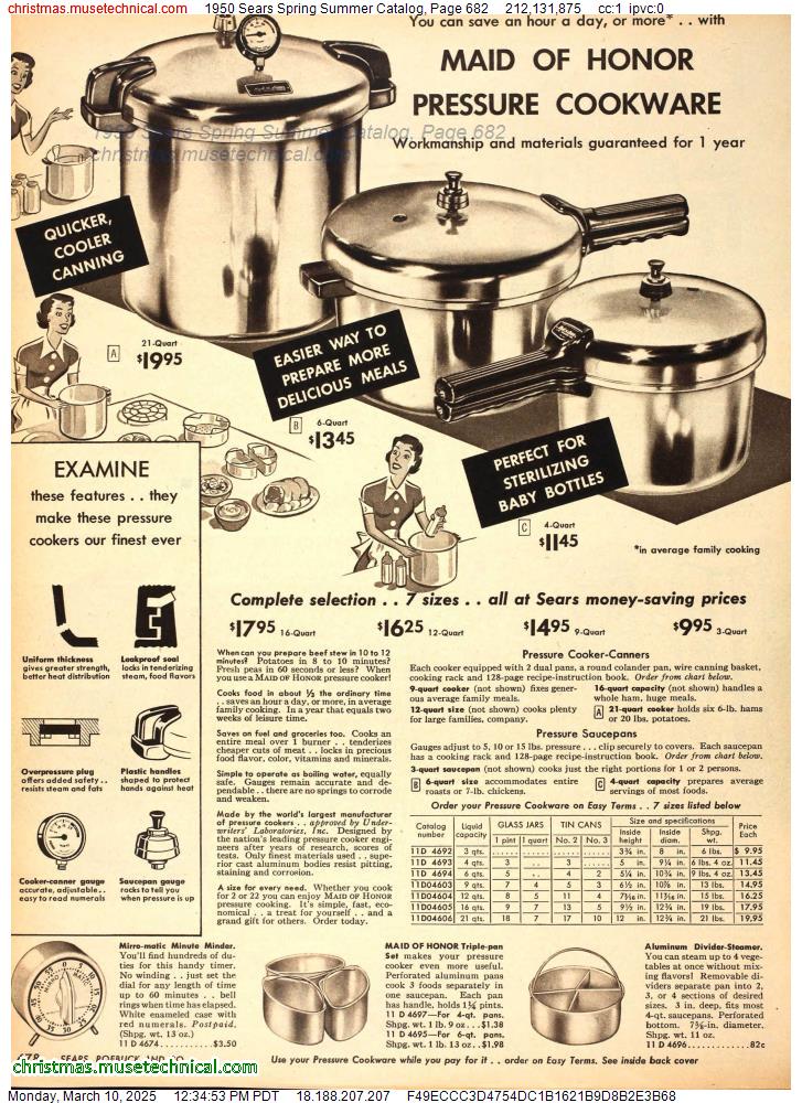 1950 Sears Spring Summer Catalog, Page 682