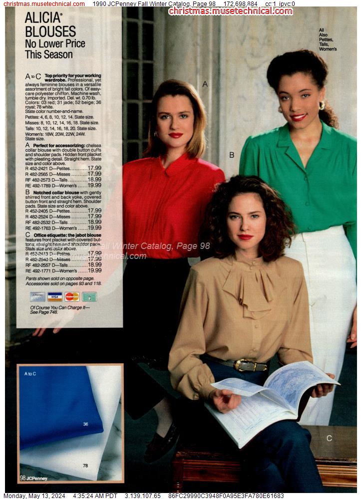 1990 JCPenney Fall Winter Catalog, Page 98