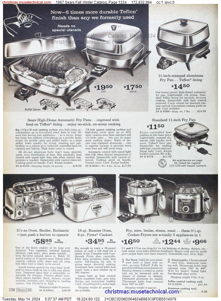 1967 Sears Fall Winter Catalog, Page 1334