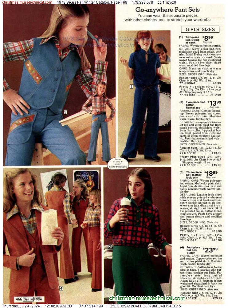 1978 Sears Fall Winter Catalog, Page 468