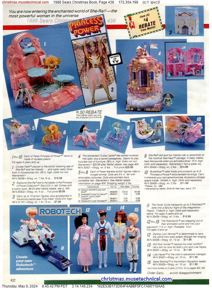 1986 Sears Christmas Book, Page 438