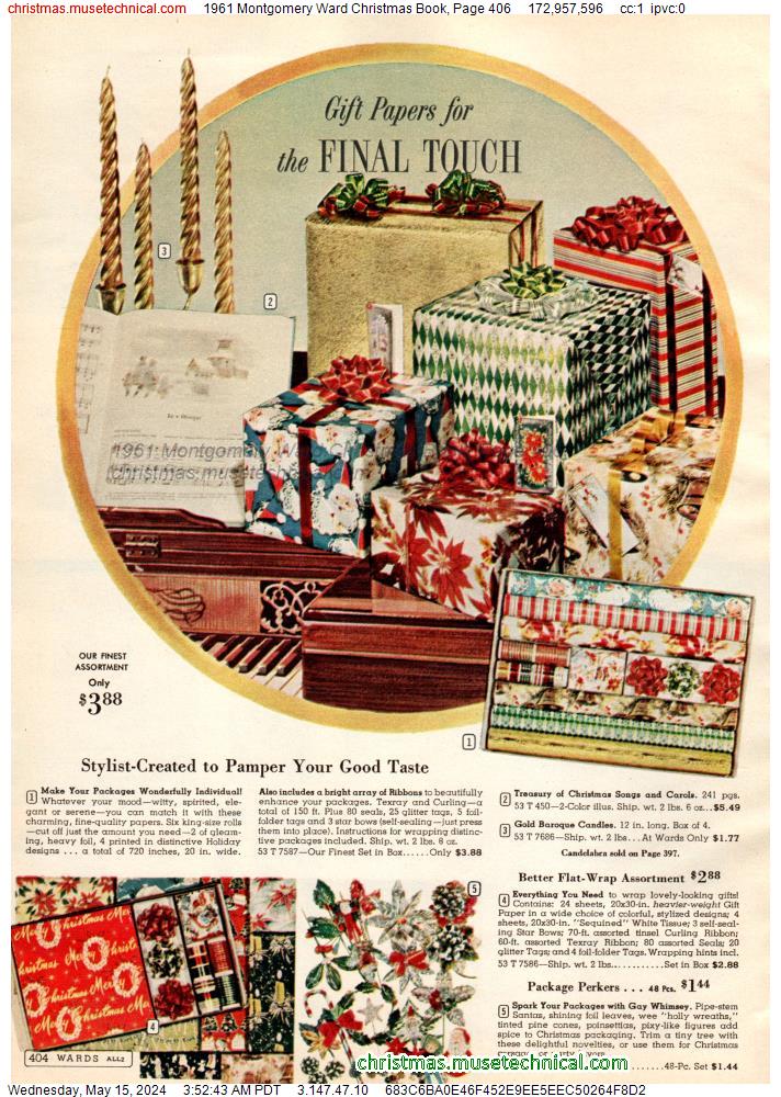 1961 Montgomery Ward Christmas Book, Page 406
