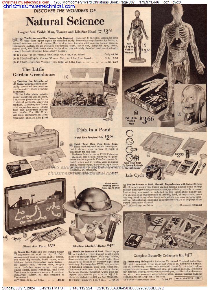 1963 Montgomery Ward Christmas Book, Page 307