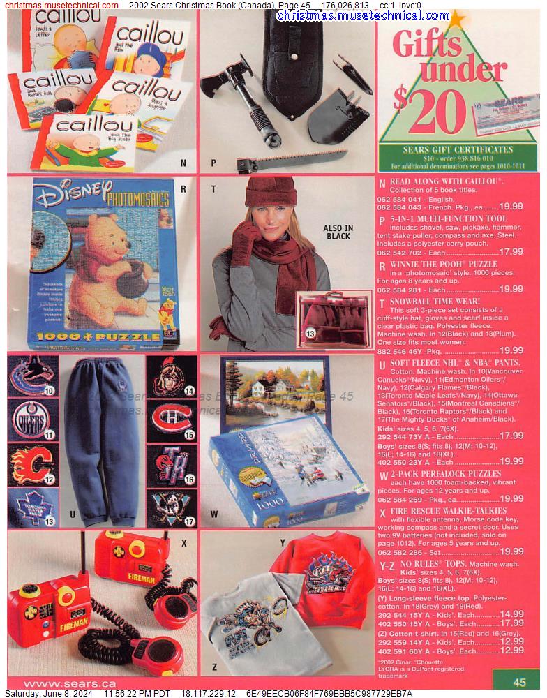 2002 Sears Christmas Book (Canada), Page 45