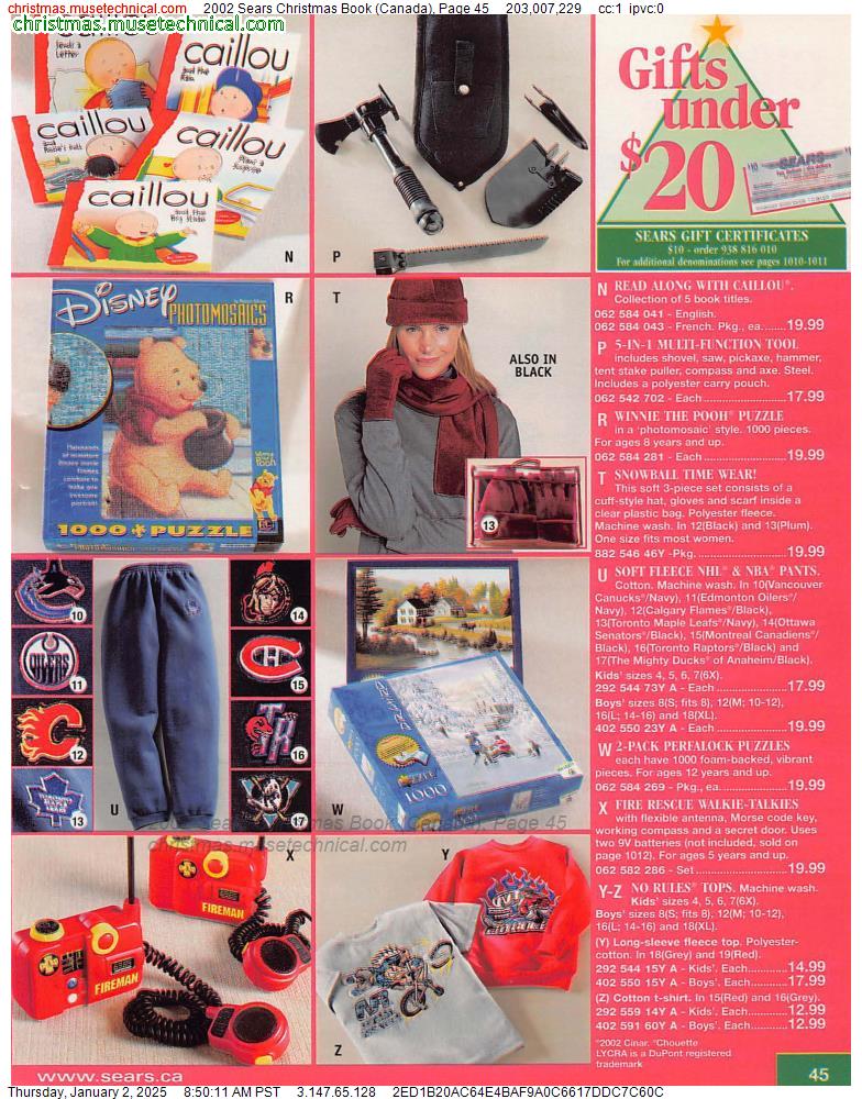 2002 Sears Christmas Book (Canada), Page 45