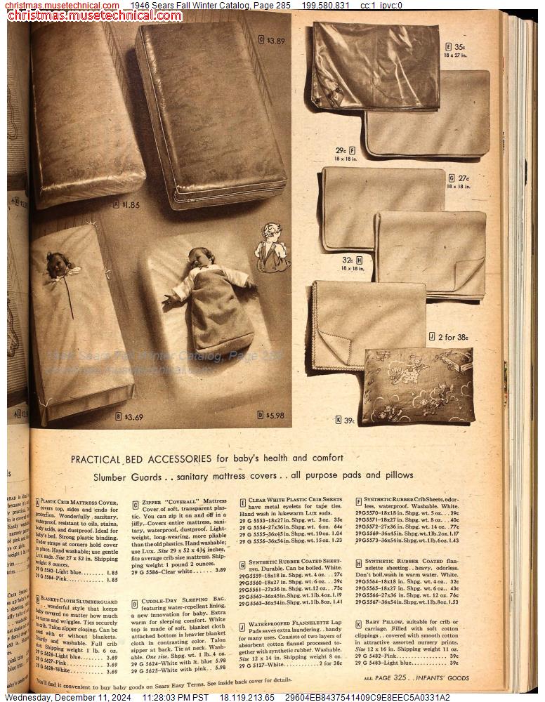 1946 Sears Fall Winter Catalog, Page 285