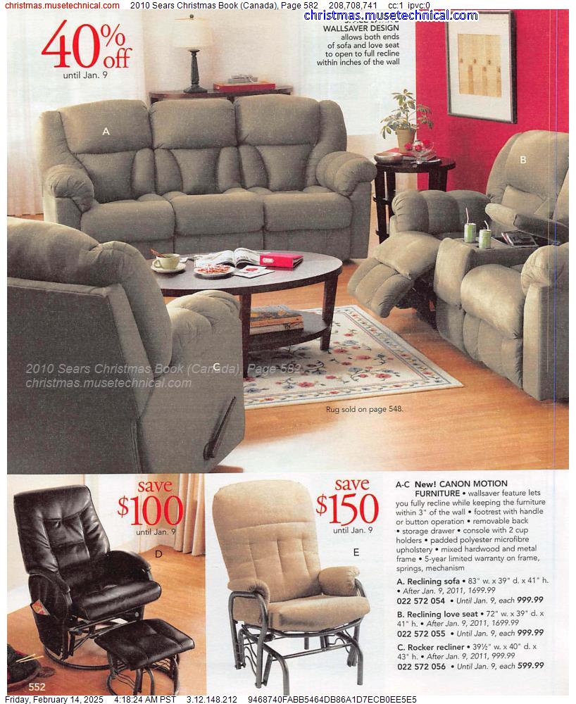 2010 Sears Christmas Book (Canada), Page 582