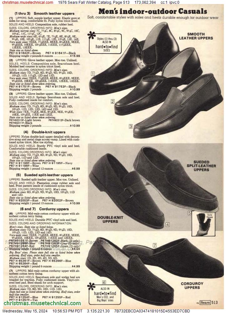 1976 Sears Fall Winter Catalog, Page 513