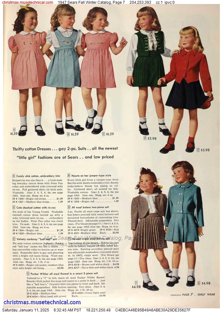 1947 Sears Fall Winter Catalog, Page 7