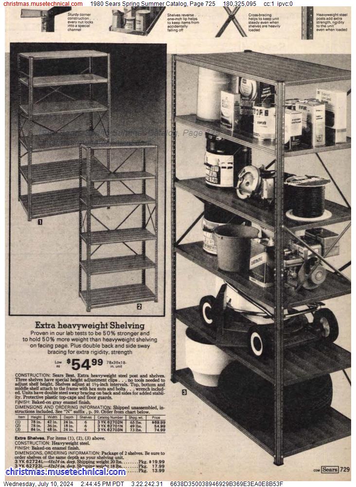1980 Sears Spring Summer Catalog, Page 725