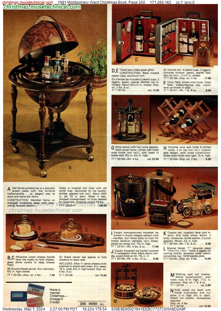 1981 Montgomery Ward Christmas Book, Page 250