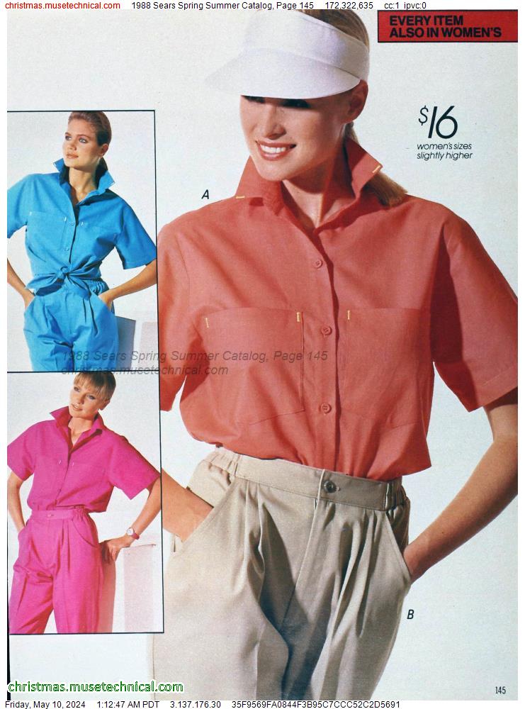 1988 Sears Spring Summer Catalog, Page 145