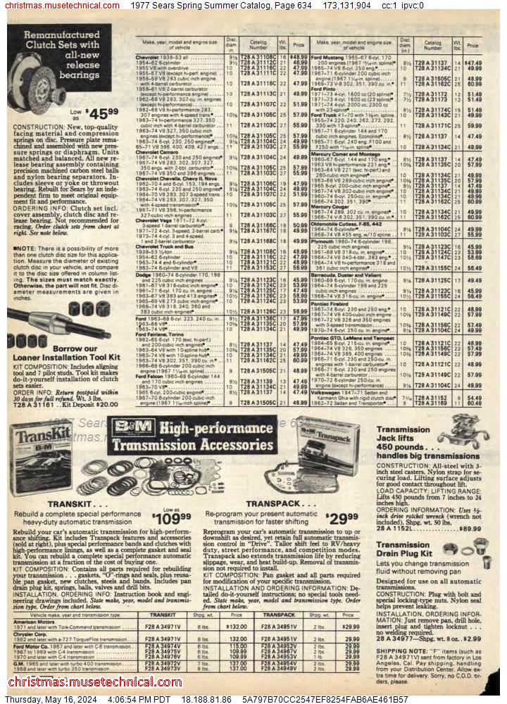 1977 Sears Spring Summer Catalog, Page 634