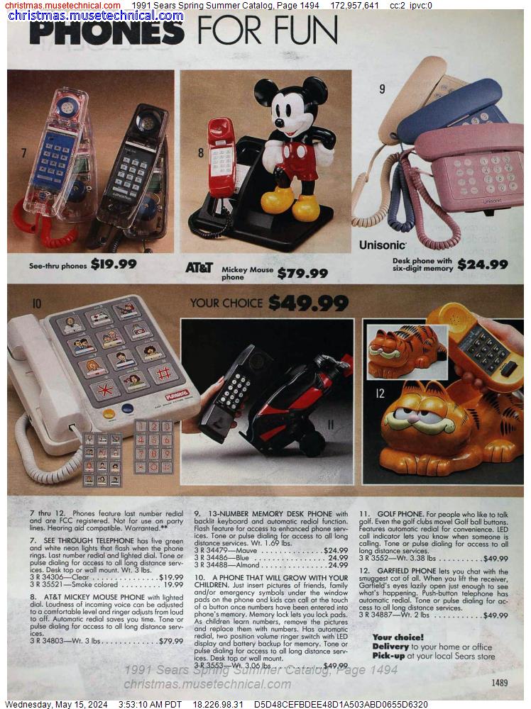 1991 Sears Spring Summer Catalog, Page 1494