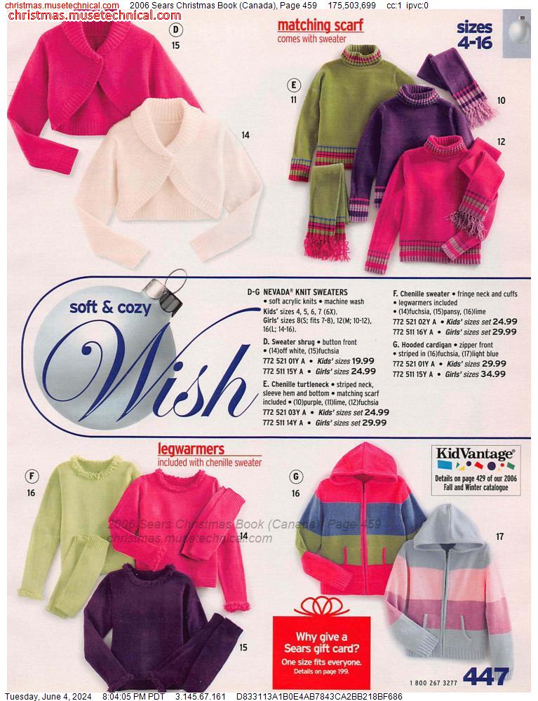 2006 Sears Christmas Book (Canada), Page 459