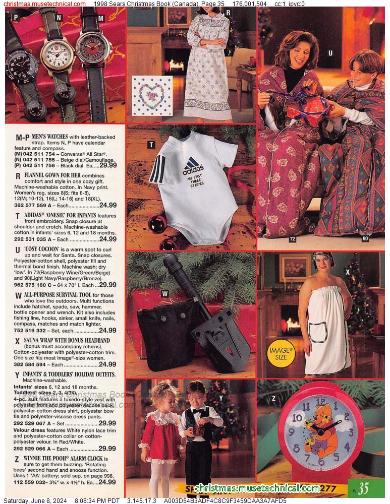 1998 Sears Christmas Book (Canada), Page 35