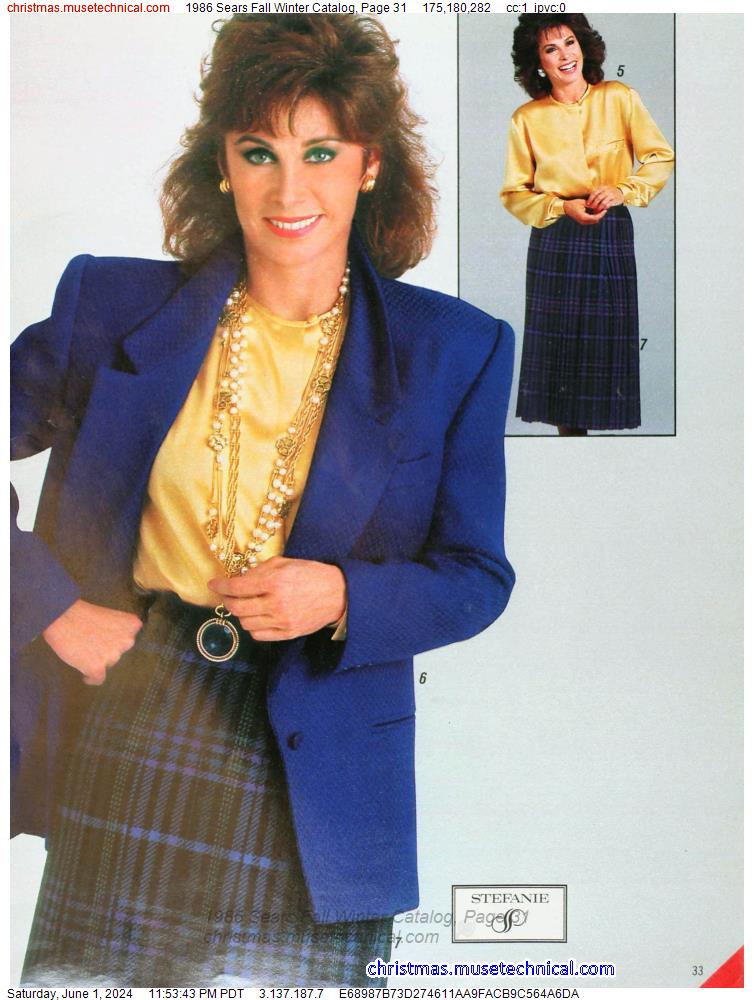 1986 Sears Fall Winter Catalog, Page 31