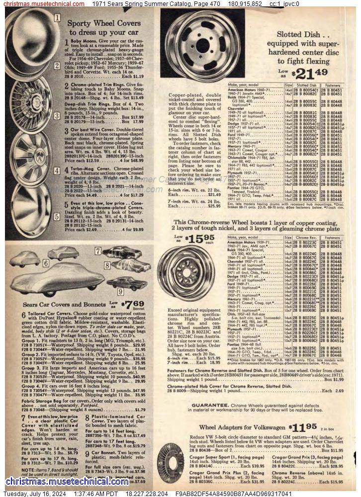 1971 Sears Spring Summer Catalog, Page 470