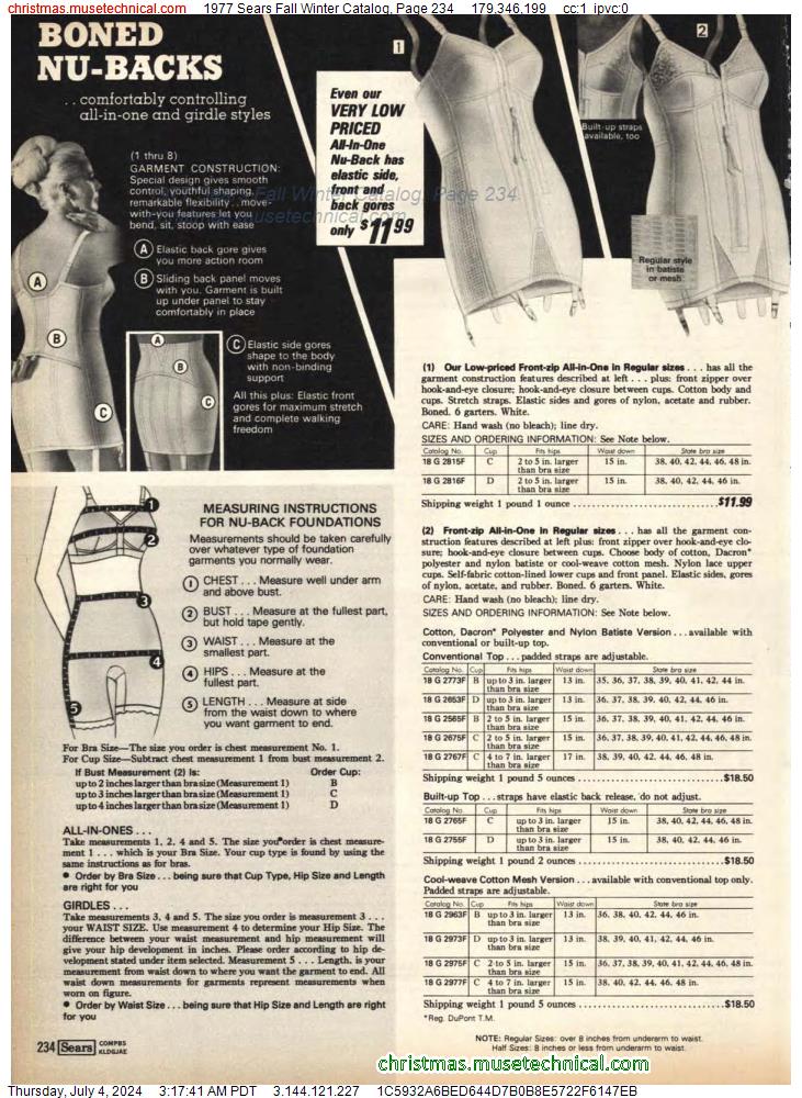 1977 Sears Fall Winter Catalog, Page 234