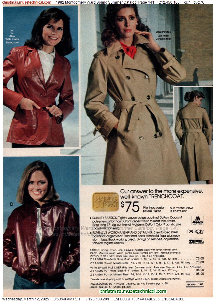 1982 Montgomery Ward Spring Summer Catalog, Page 141