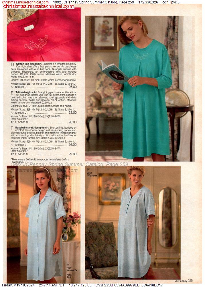 1992 JCPenney Spring Summer Catalog, Page 259
