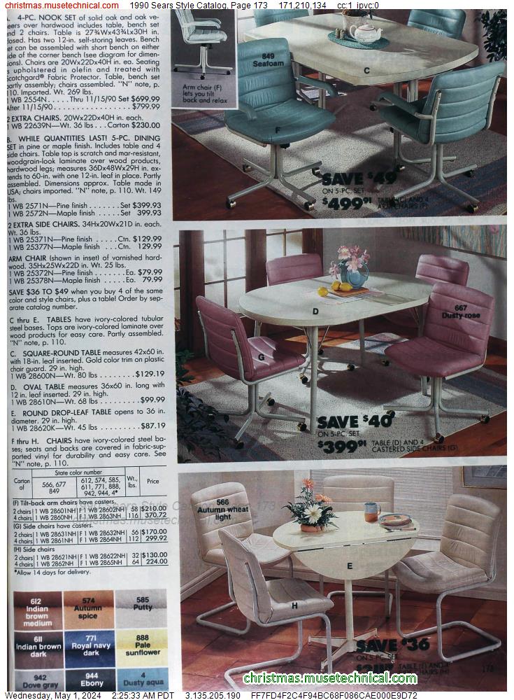 1990 Sears Style Catalog, Page 173