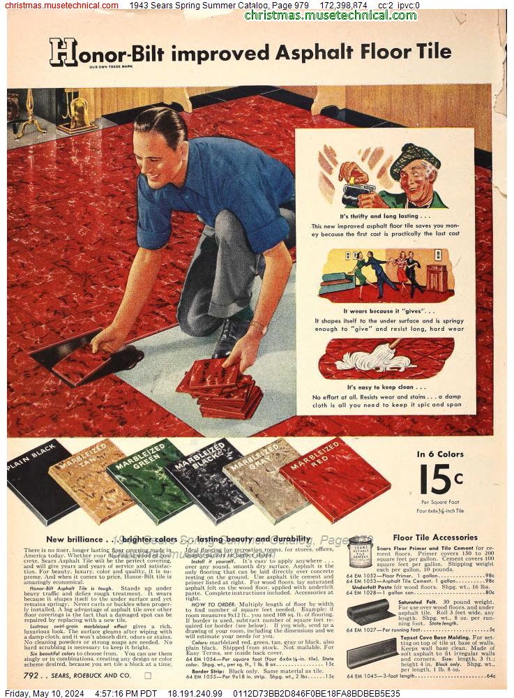 1943 Sears Spring Summer Catalog, Page 979