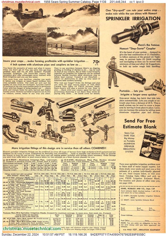 1956 Sears Spring Summer Catalog, Page 1138