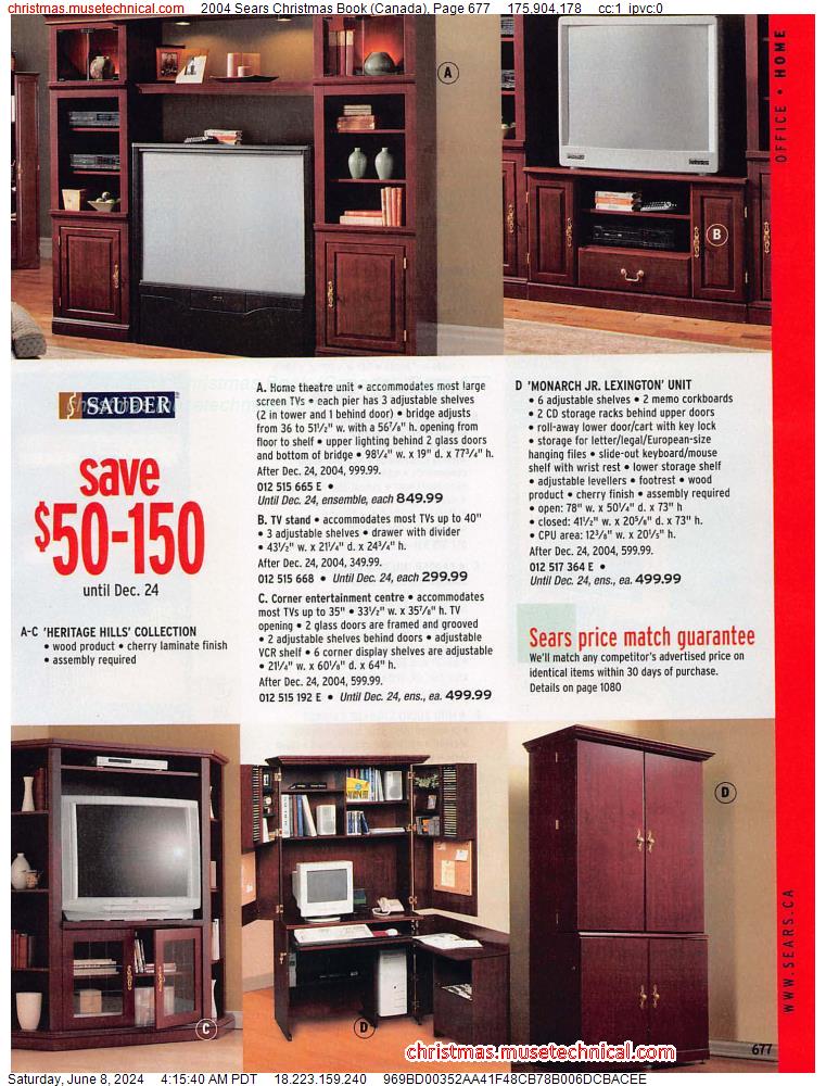 2004 Sears Christmas Book (Canada), Page 677
