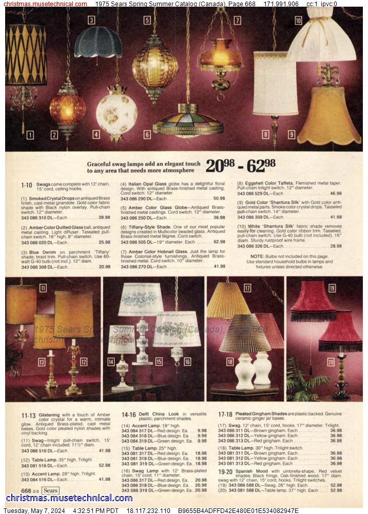1975 Sears Spring Summer Catalog (Canada), Page 668