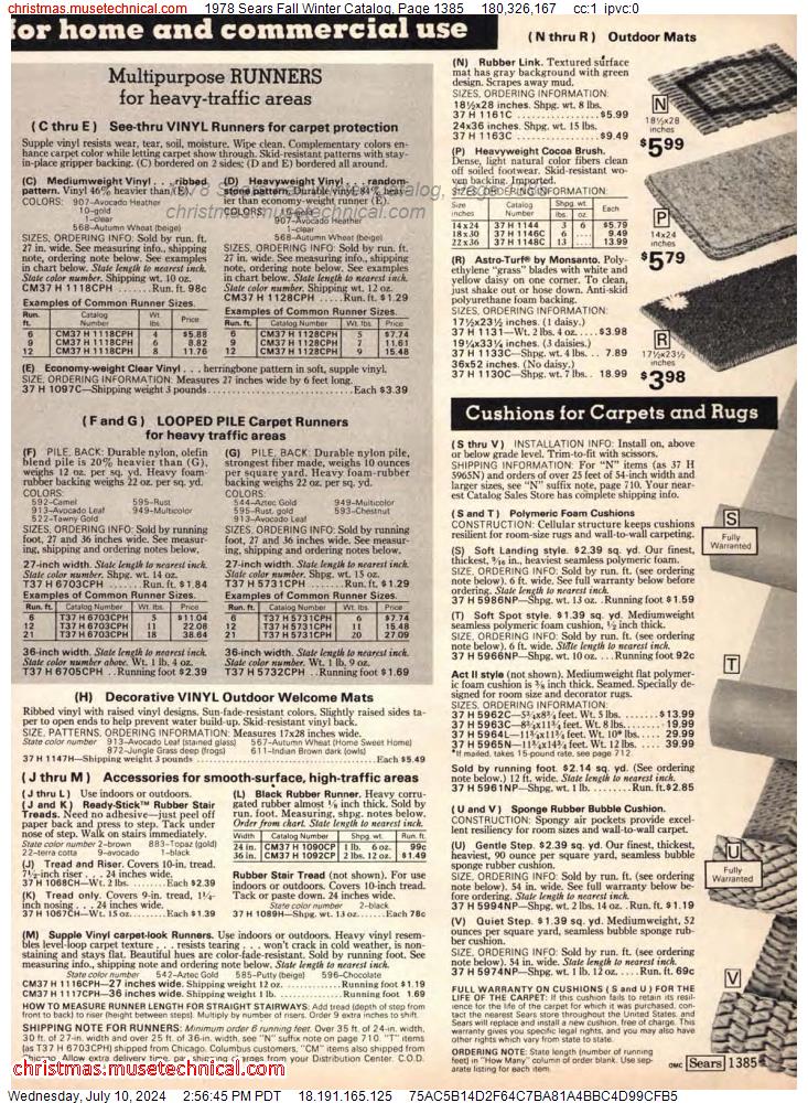 1978 Sears Fall Winter Catalog, Page 1385