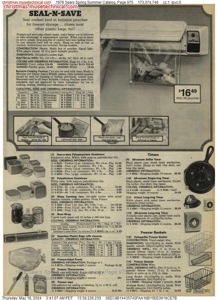1976 Sears Spring Summer Catalog, Page 975
