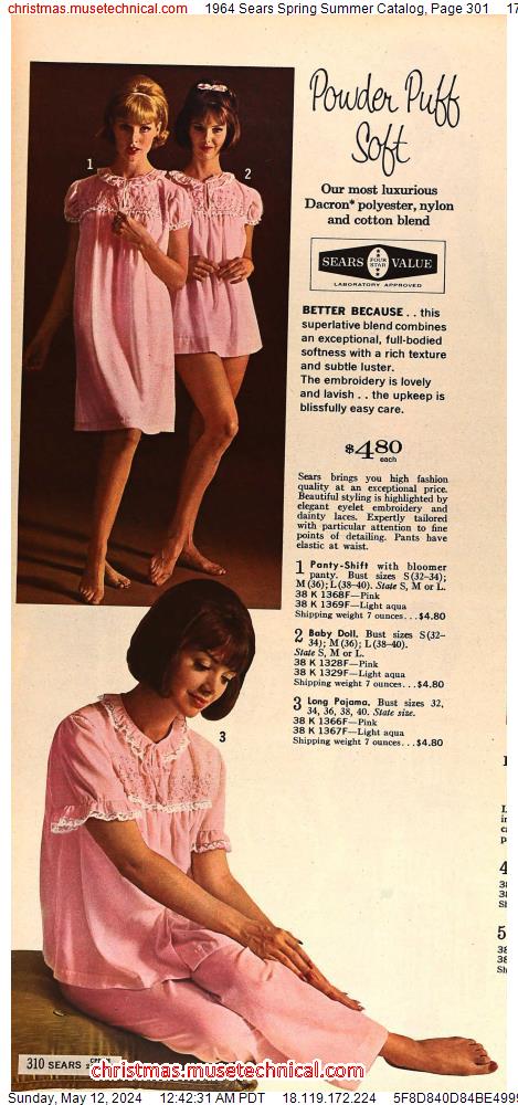 1964 Sears Spring Summer Catalog, Page 301
