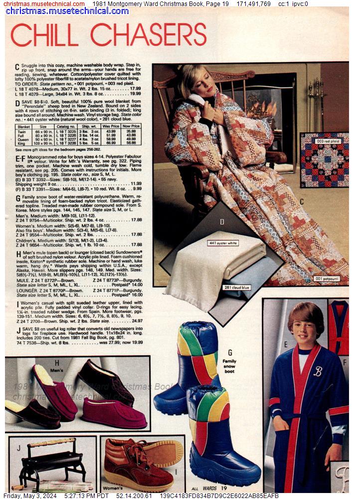 1981 Montgomery Ward Christmas Book, Page 19