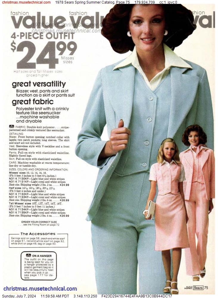1978 Sears Spring Summer Catalog, Page 75