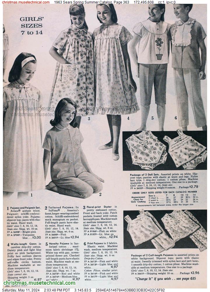 1963 Sears Spring Summer Catalog, Page 363