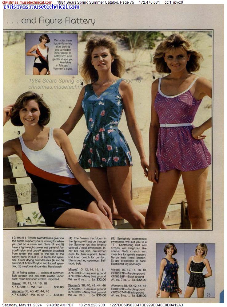 1984 Sears Spring Summer Catalog, Page 75