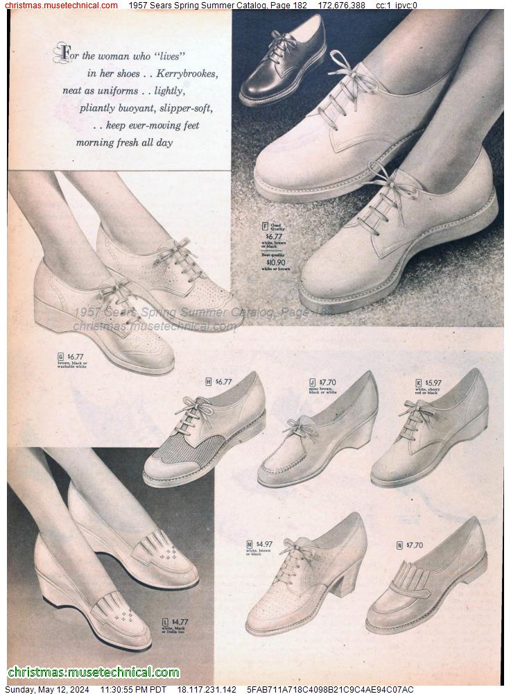 1957 Sears Spring Summer Catalog, Page 182