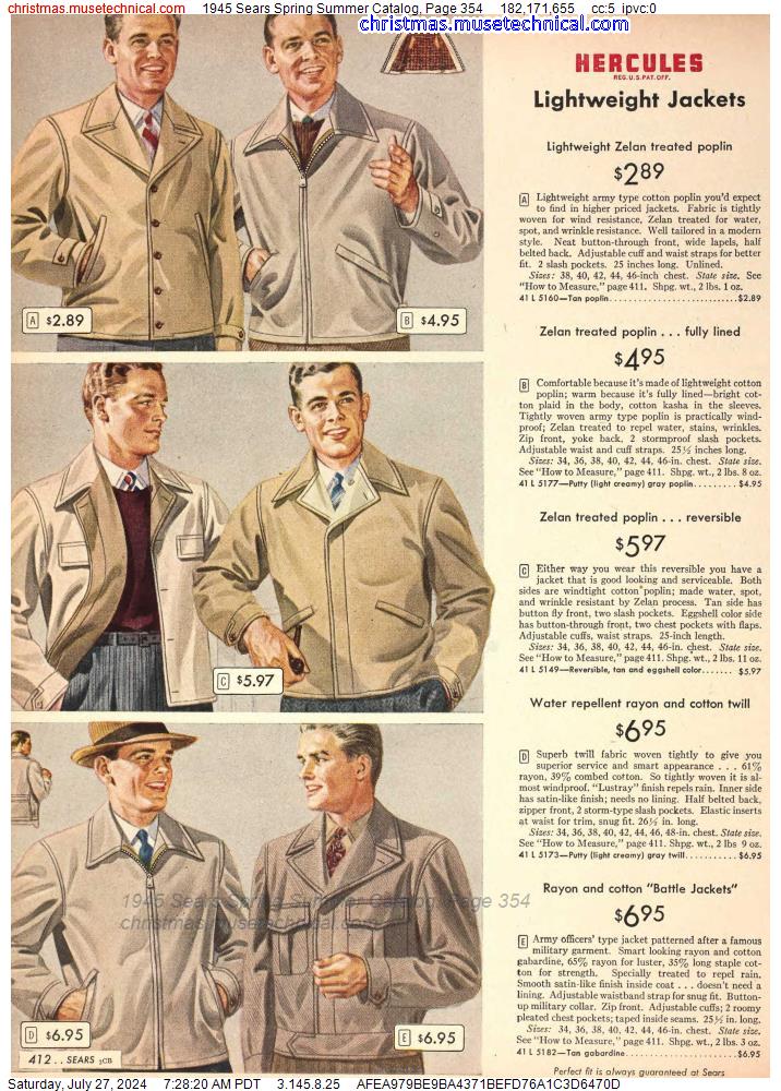 1945 Sears Spring Summer Catalog, Page 354