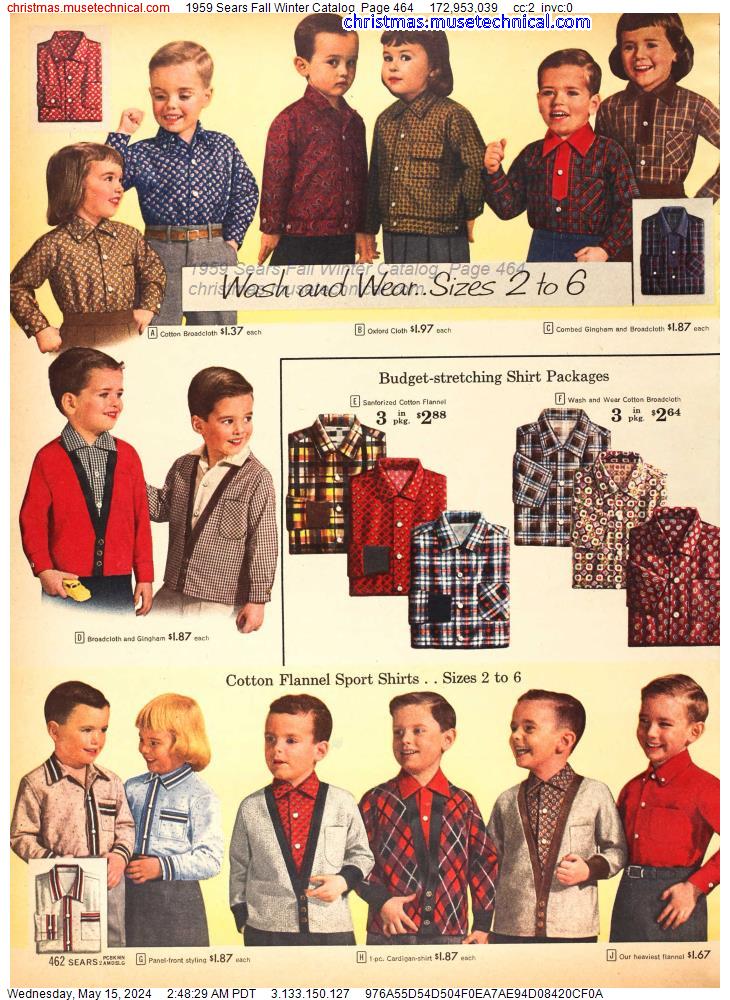 1959 Sears Fall Winter Catalog, Page 464