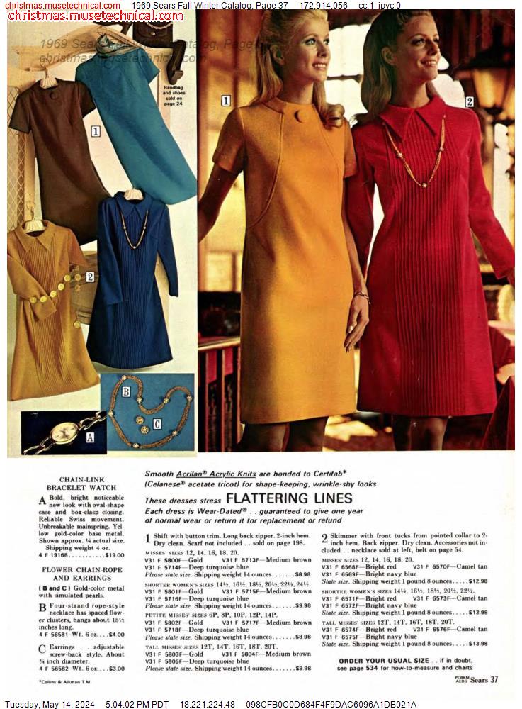 1969 Sears Fall Winter Catalog, Page 37