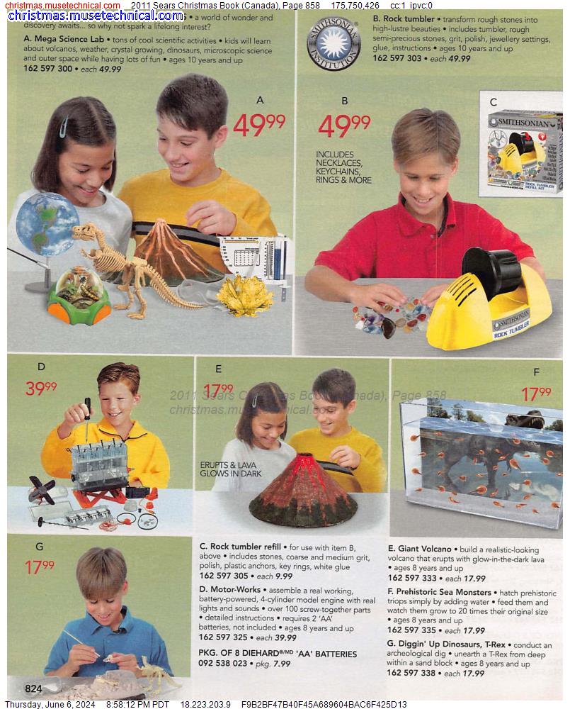 2011 Sears Christmas Book (Canada), Page 858