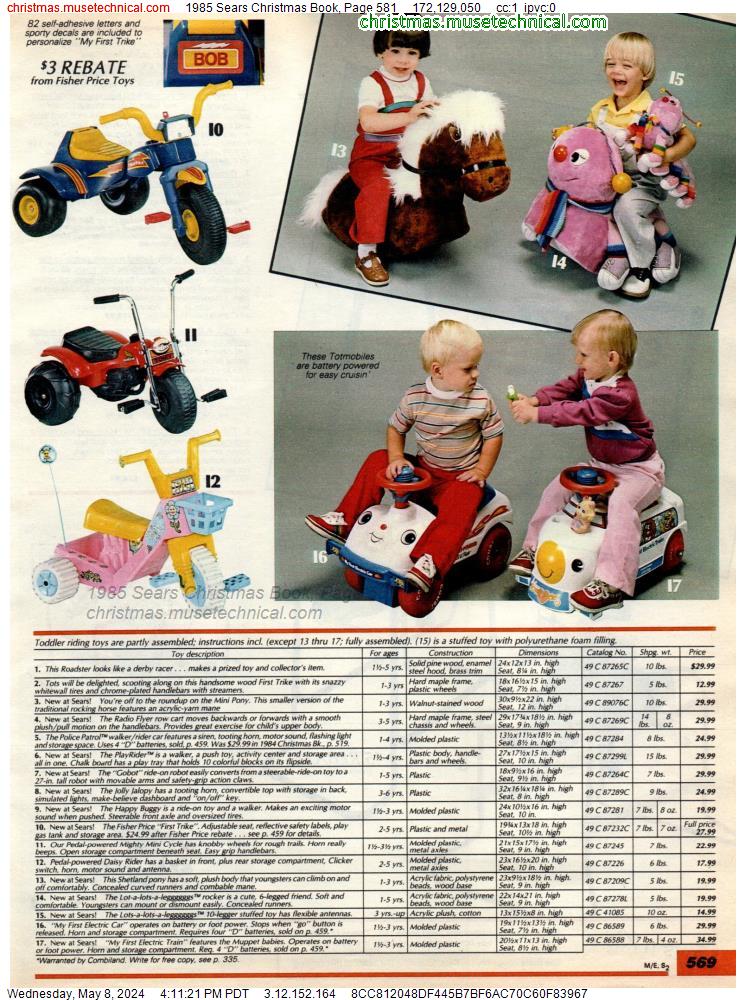 1985 Sears Christmas Book, Page 581