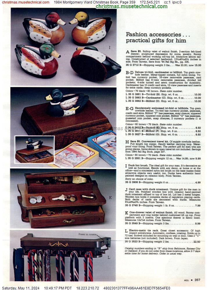 1984 Montgomery Ward Christmas Book, Page 359
