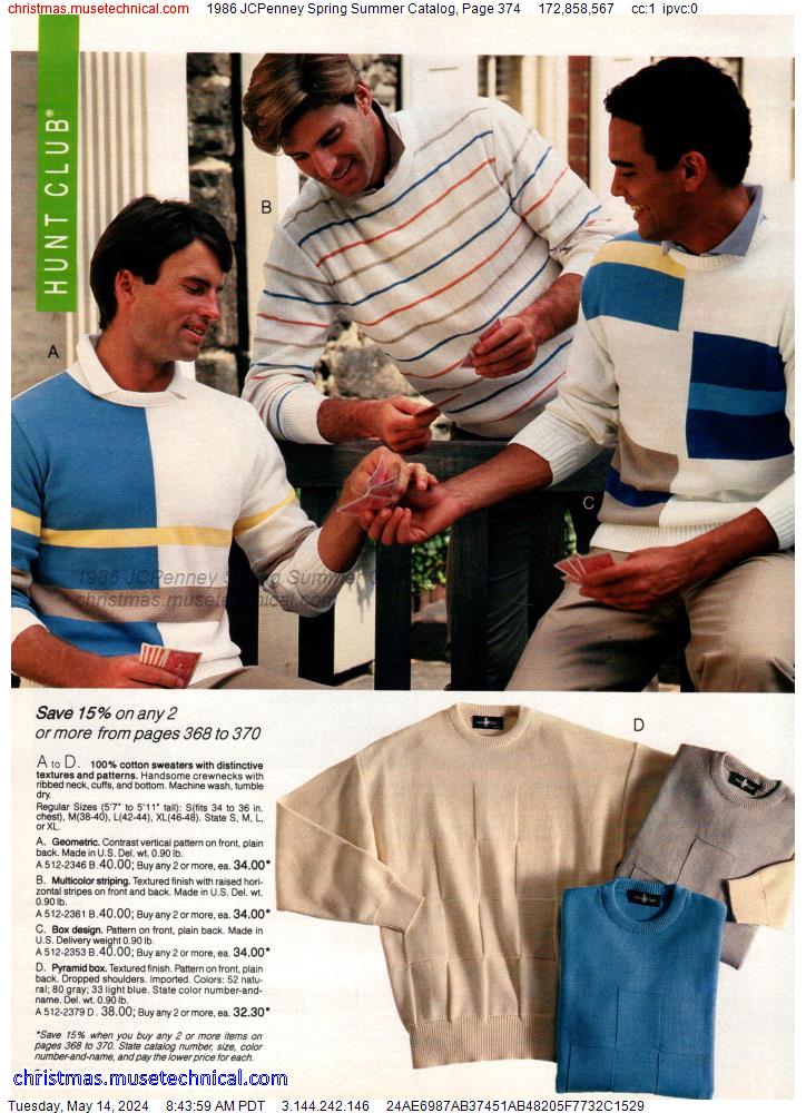 1986 JCPenney Spring Summer Catalog, Page 374